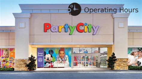 party city hours of operation|party city open store hours.